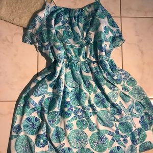 Lily Pulitzer Spaghetti Strap Coastal Print Dress
